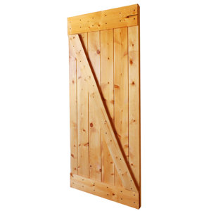 Solid Wood Panelled Pine Interior Barn Door