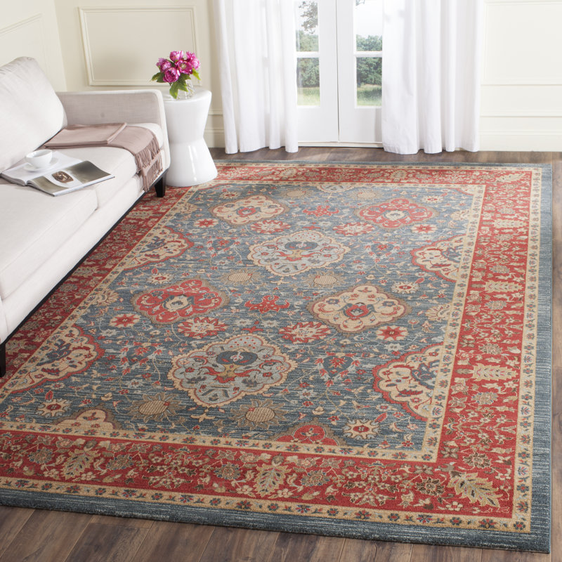 Darby Home Co Alto Red/Blue Area Rug & Reviews Wayfair