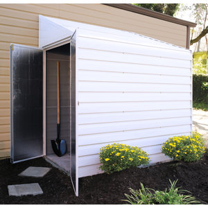 Yardsaver 4 ft. 1 in. W x 6 ft. 8 in. D Metal Lean-To Storage Shed
