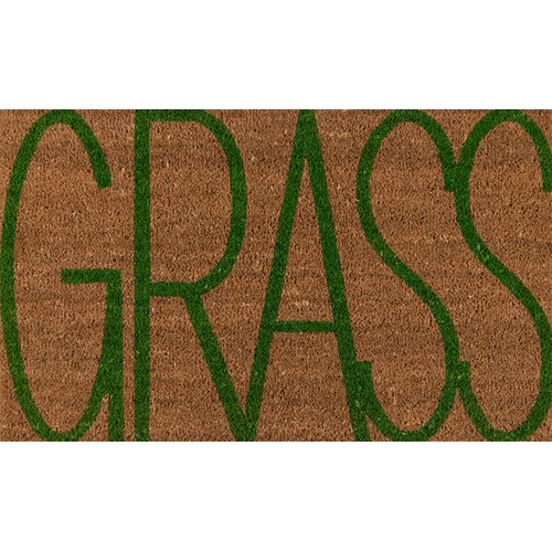 Novogratz Grass Hand Woven 30 In X 18 In Outdoor Door Mat Wayfair