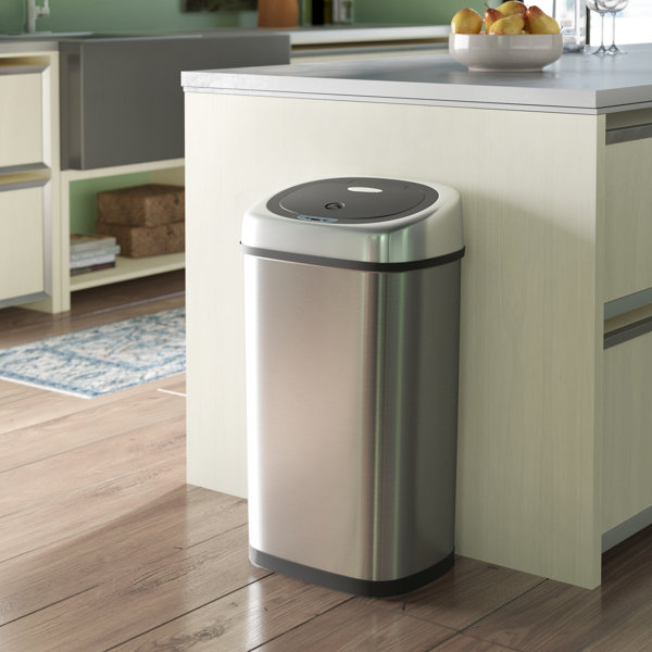 Locking Kitchen Trash Can Wayfair