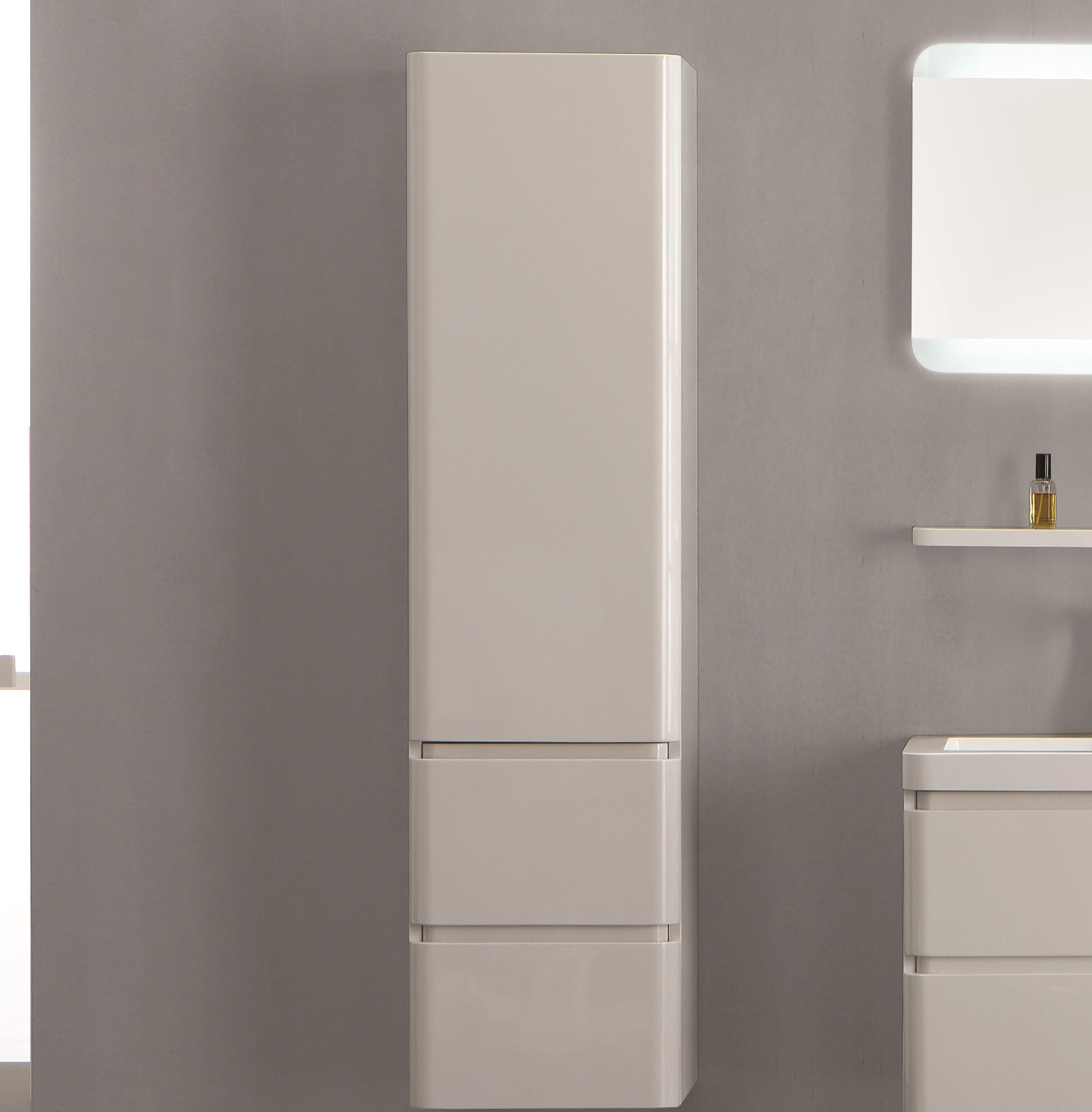 Wade Logan Cristina 40 X 155cm Wall Mounted Tall Bathroom Cabinet Wade Logan Cristina 40 X 155cm Wall