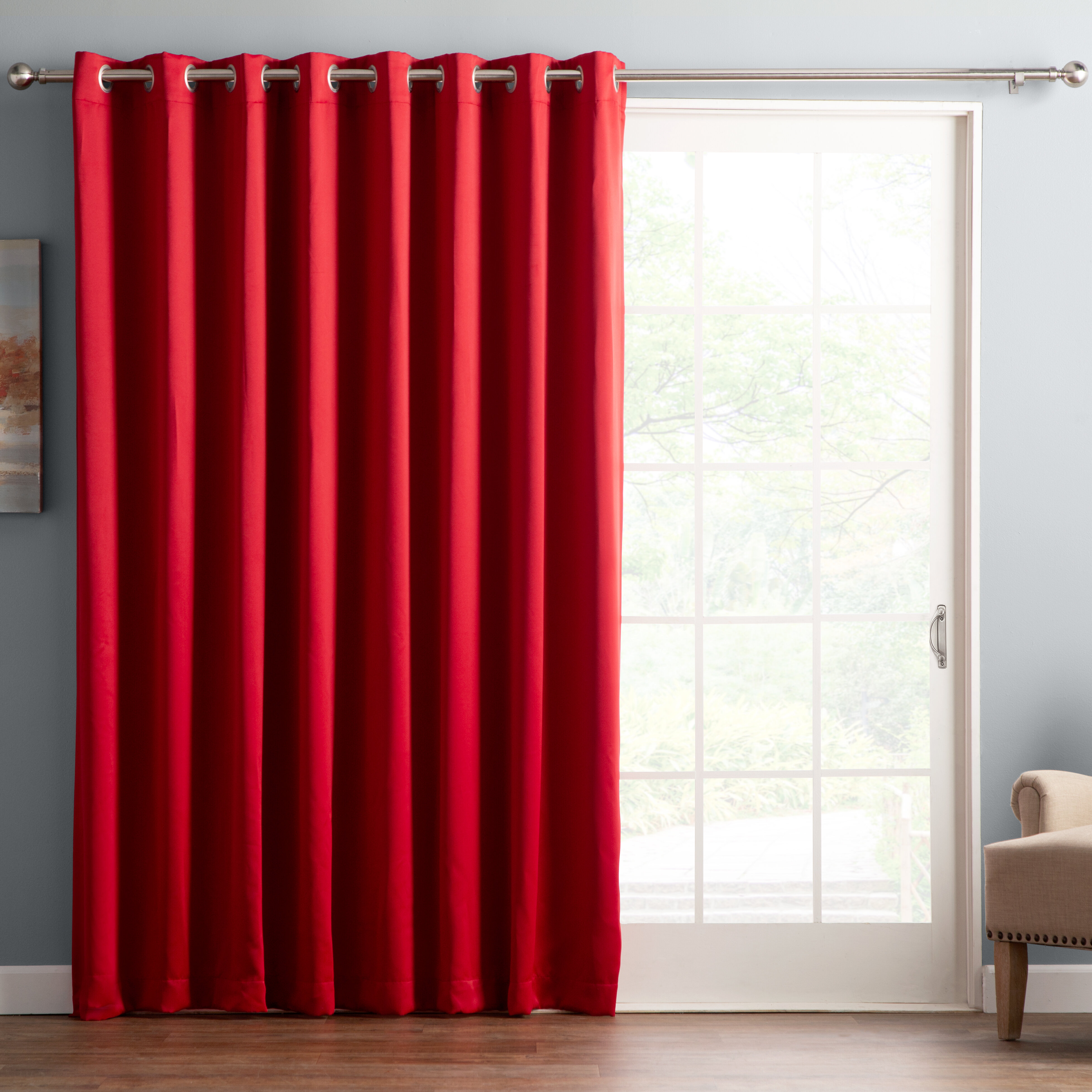 Gray And Silver Red Curtains Drapes Youll Love In 2021 Wayfair