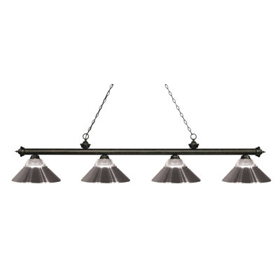 brushed nickel pool table light