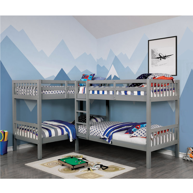 Mack & Milo Willi Quadruple Twin Bunk Bed & Reviews Wayfair
