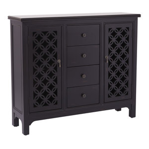 Charlayne Storage 2 Door 4 Drawer Accent Cabinet