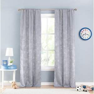 Evangeline Modern Polka dots Blackout Thermal Curtain Panels (Set of 2)