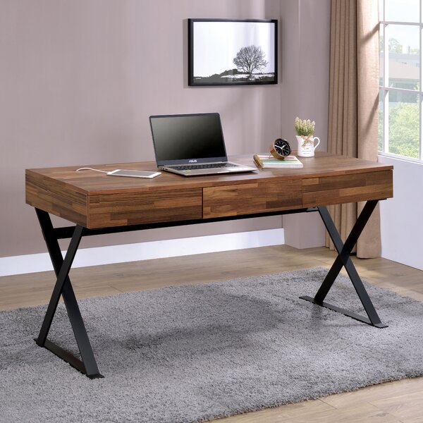 Reverse 3 Drawer Computer Desk Wayfair