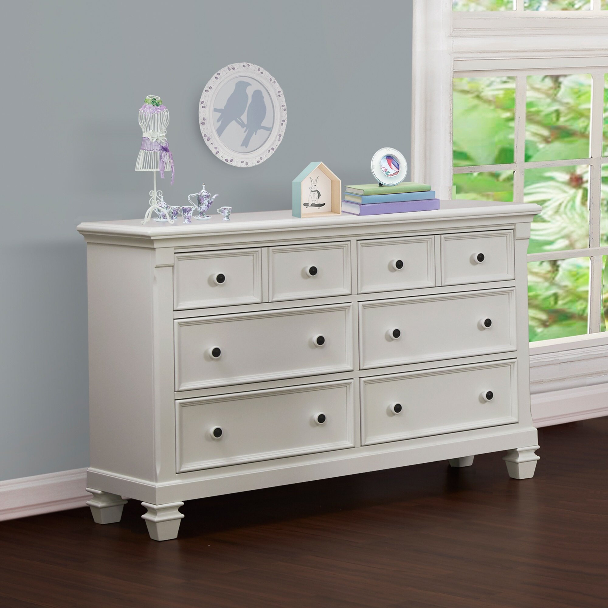 Baby Cache Glendale 1 Drawer Nightstand Pure White Baby Nursery