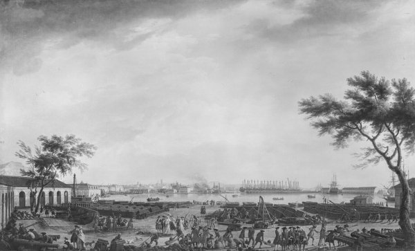 East Urban Home New Port And Arsenal Of Toulon Seen From The Artillery Depot 1755 By Claude Joseph Vernet Art Print Wayfair Co Uk