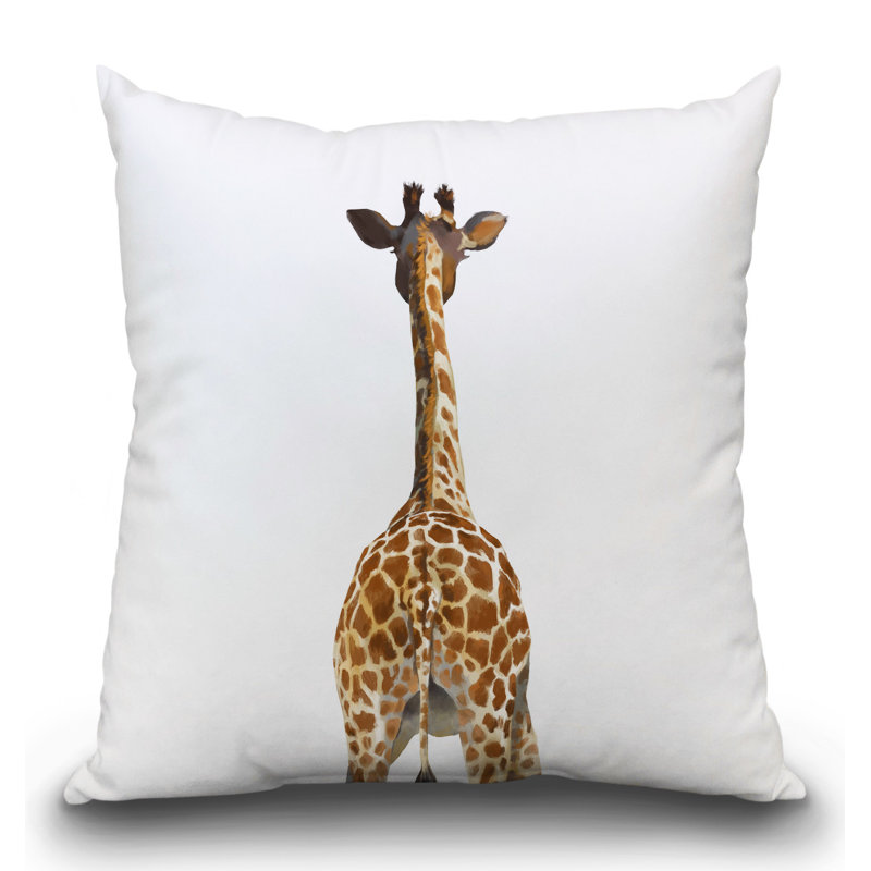 East Urban Home Giraffe Butt Throw Pillow Wayfair