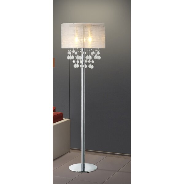 chrome standard floor lamps
