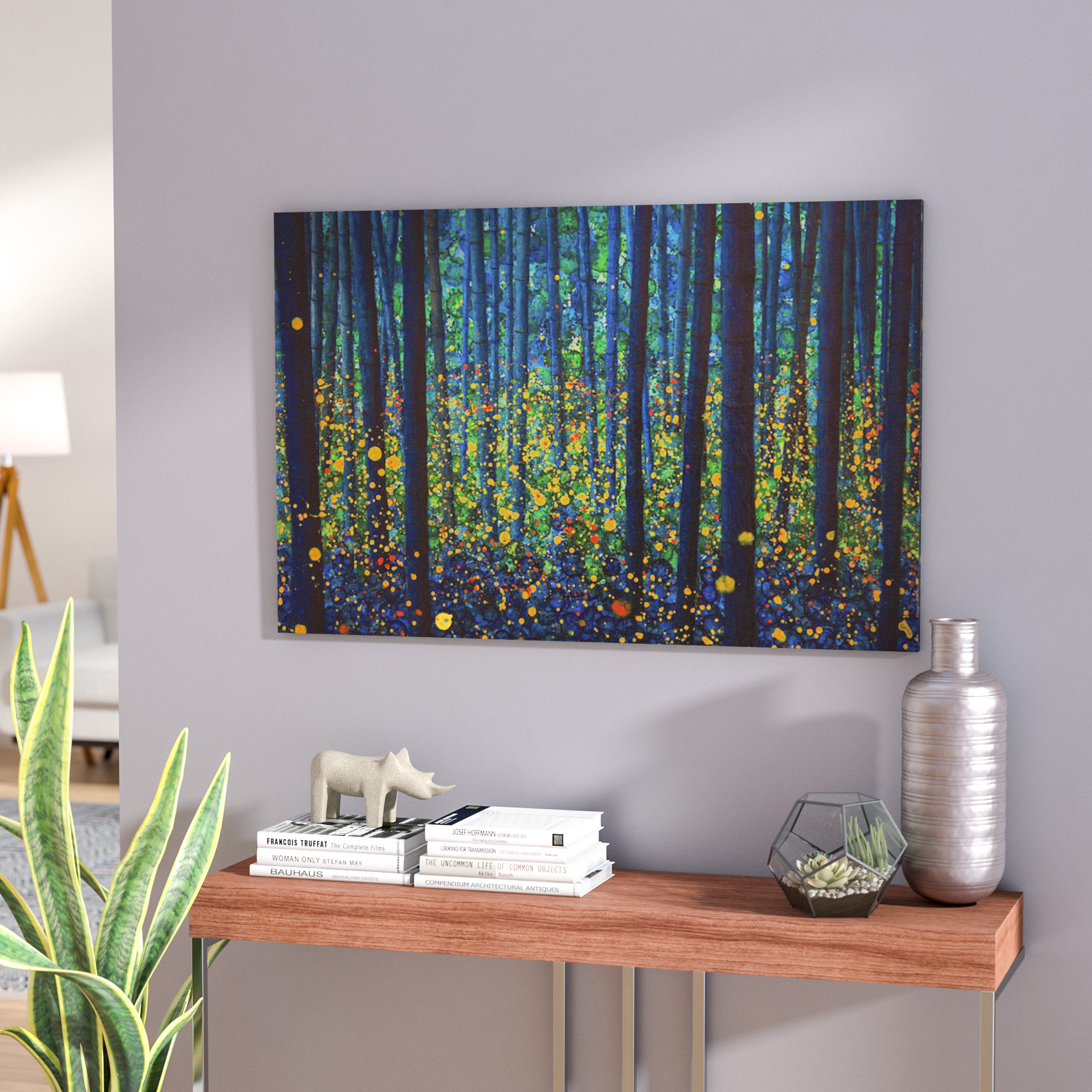 Firefly Green Forest Canvas Wall Art prints high quality