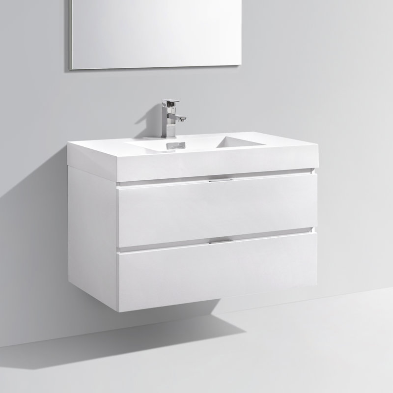 Wade Logan Tenafly 36 Quot Single Wall Mount Modern Bathroom