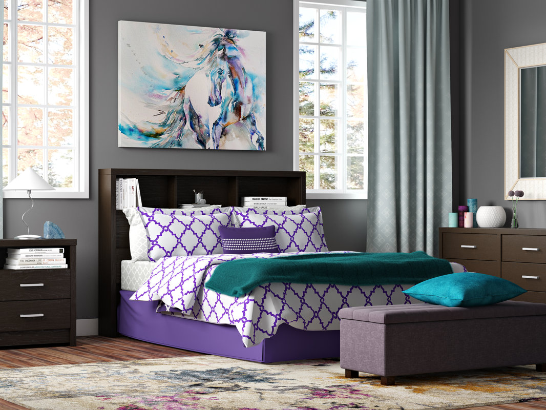 Latitude Run Reiby Bookcase Headboard & Reviews Wayfair