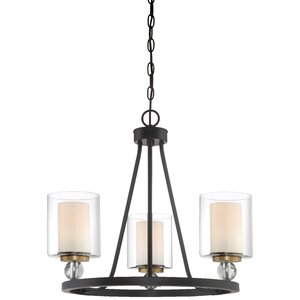 Friedman 3-Light Candle-Style Chandelier