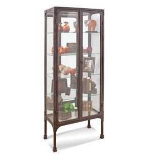 Metal Display Cabinets You Ll Love Wayfair Whittlesey Lighted Curio Cabinet