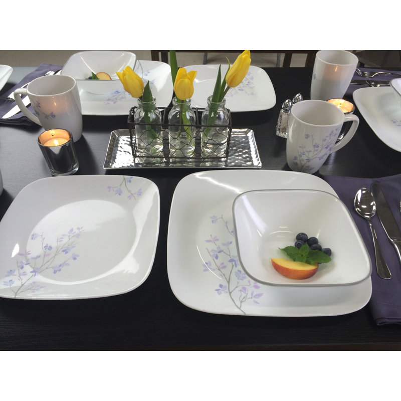 Corelle Jacaranda 16 Piece Dinnerware Set, Service for 4 & Reviews Wayfair.co.uk