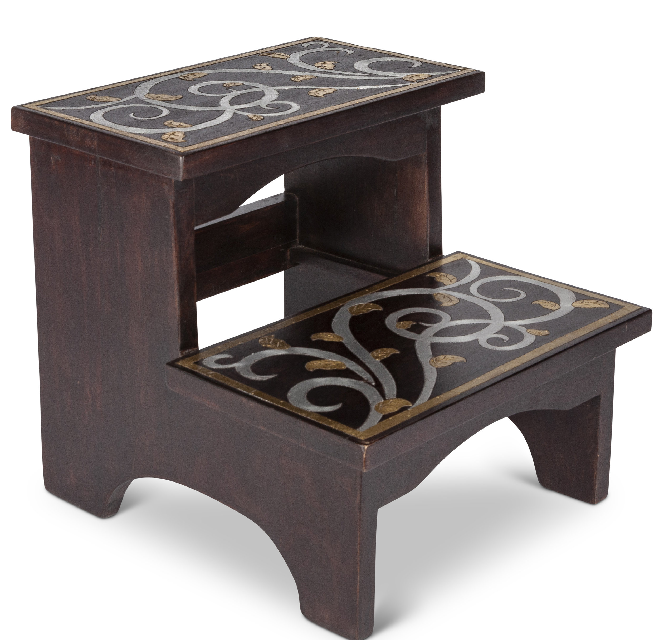 Black Wooden Step Stool