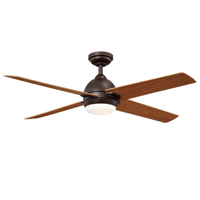 Vikki 4 Blade Led Ceiling Fan With Remote Light Kit Included