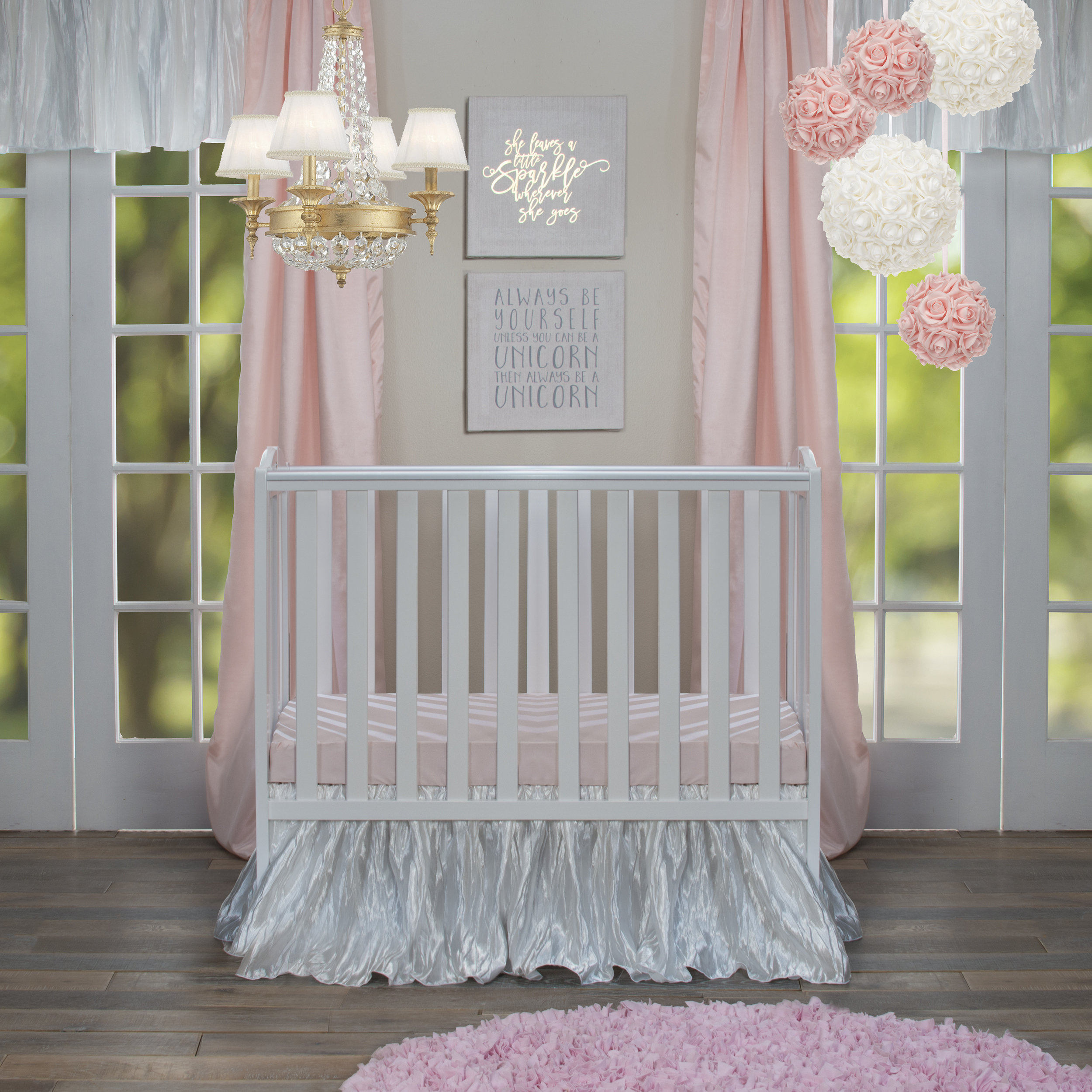 mini crib bedding set