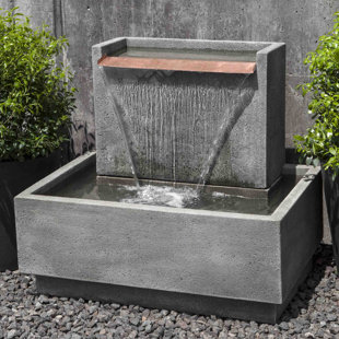 Wall Hanging Water Fountains Wayfair Concrete Falling Water Fountain