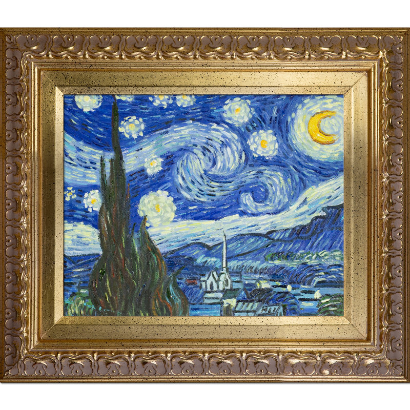 Vault W Artwork Starry Night By Vincent Van Gogh Picture Frame