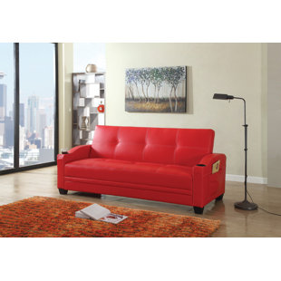 Red Sofa With Chaise Wayfair Quickview