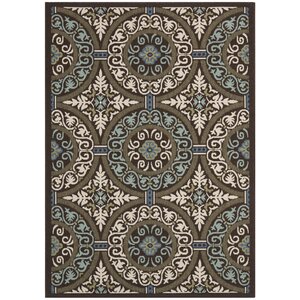 Tierney Brown Indoor/Outdoor Area Rug