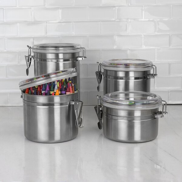 Stainless Steel Canister Sets | Wayfair