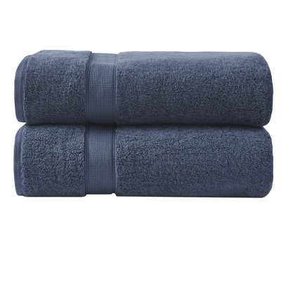 dark blue towel set