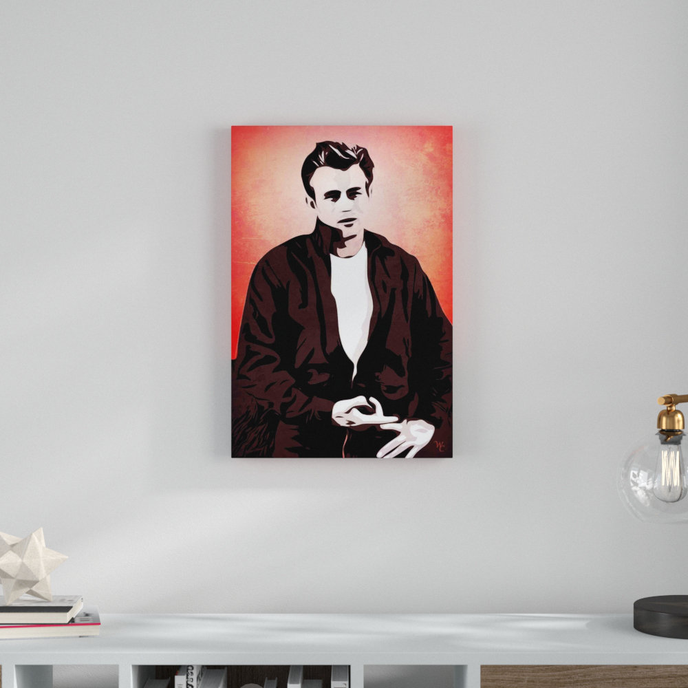 Art print POSTER CANVAS James Dean/'s Wrecked Porsche