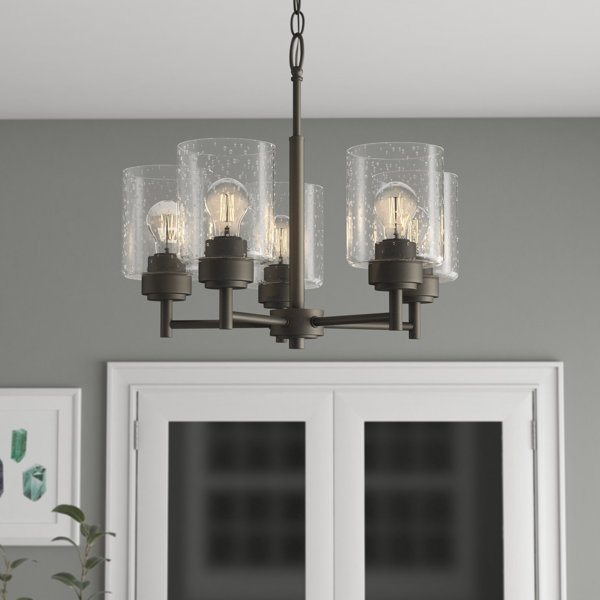 Latitude Run Honea 5 Light Shaded Classic Chandelier Reviews Wayfair
