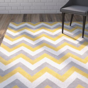 Charlenne Grey & Gold Area Rug