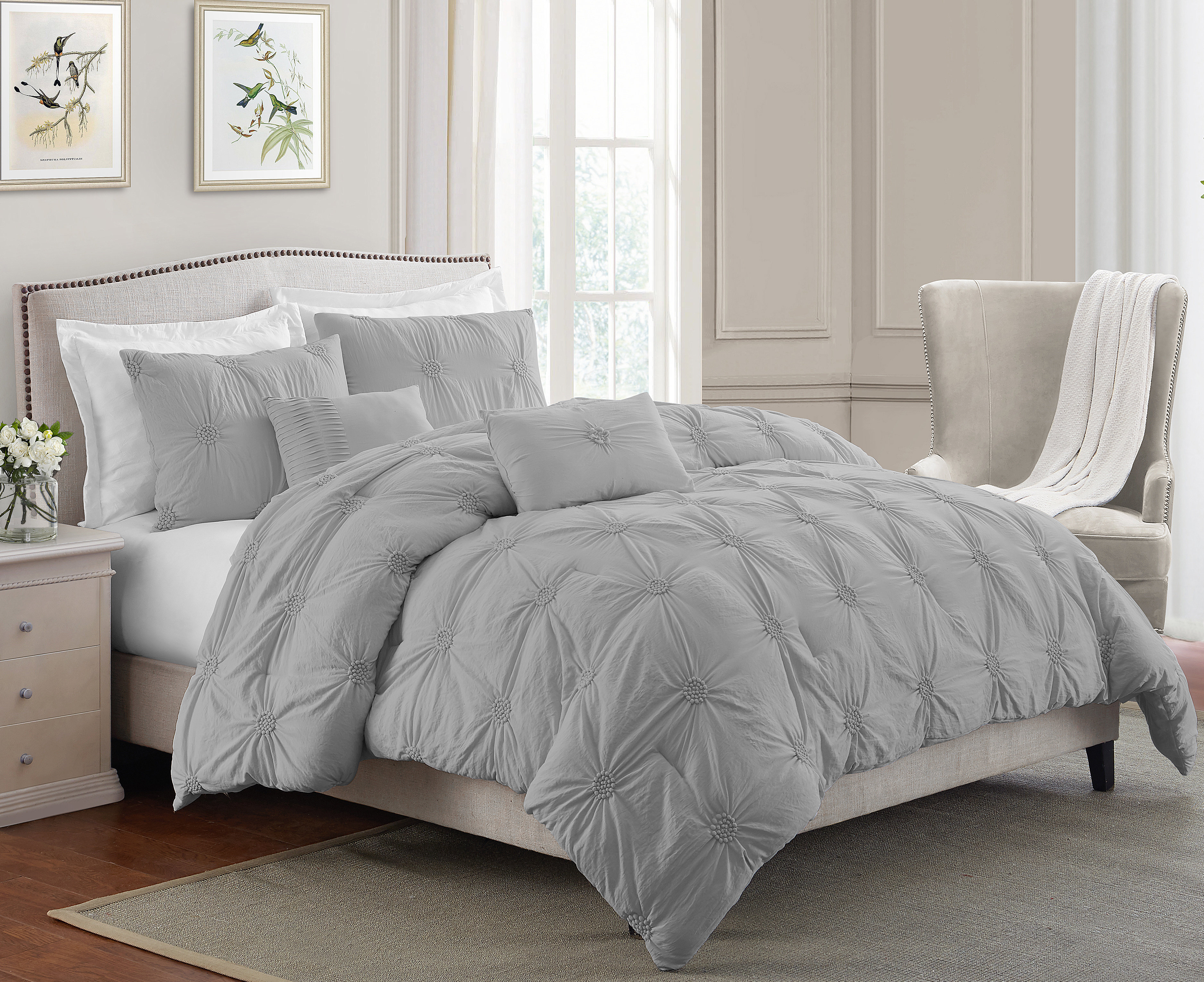 NEW Seersucker Ruffles Crinkle Bedding Duvet Cover Pillowcases All Sizes