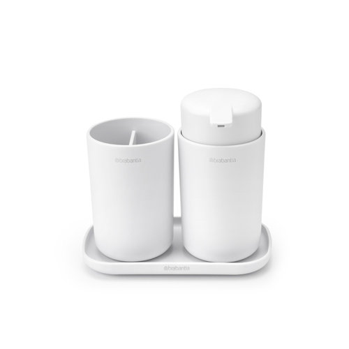 Brabantia Bathroom Accessories - White (Set of 3)