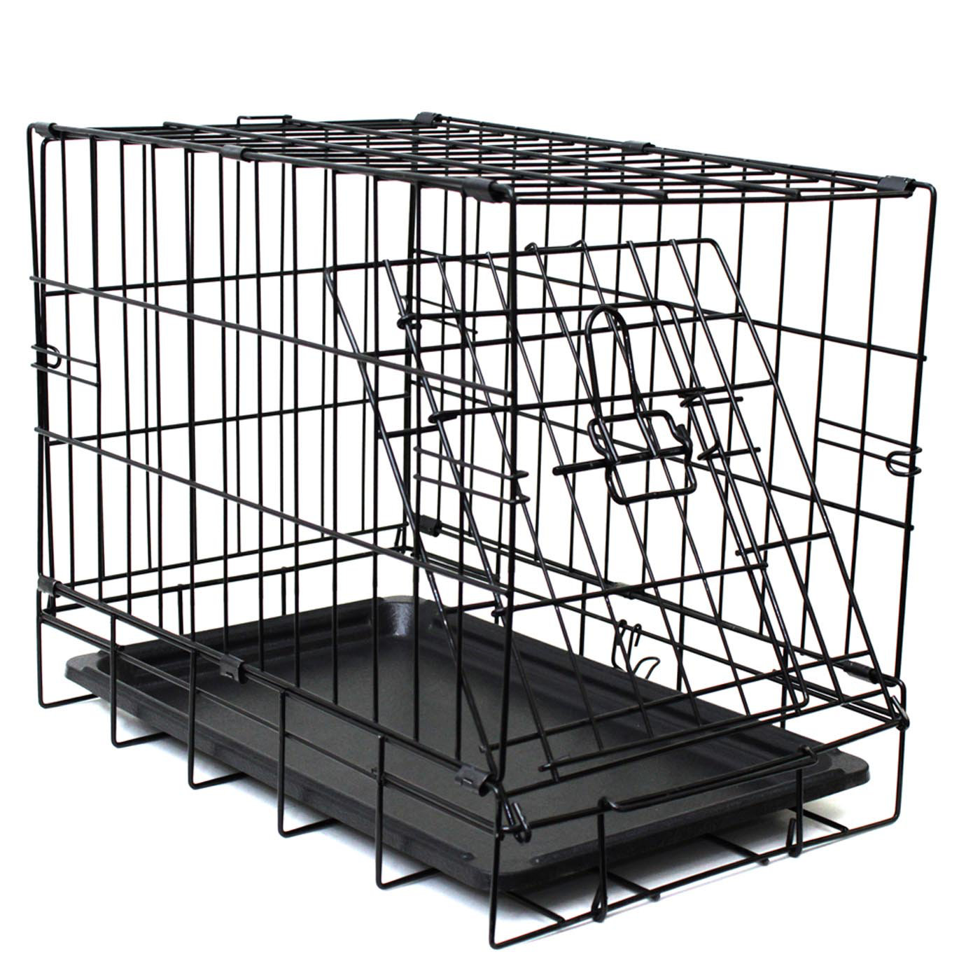 2020 Newly Designed Model Wire Pet Cage w//Divider /& Tray for Training Pet Supplies /& Accessories Paws /& Pals Dog Crate Double-Door Folding Metal