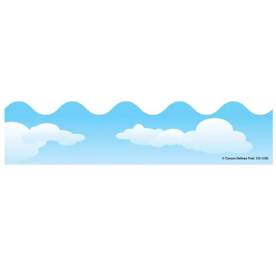 Clouds Scalloped Classroom Border Frank Schaffer PublicationsCarson Dellosa Publications