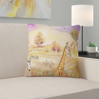 The Holiday Aisle Harlan Horned Dorset Sheep Christmas Indoor Outdoor Throw Pillow Wayfair