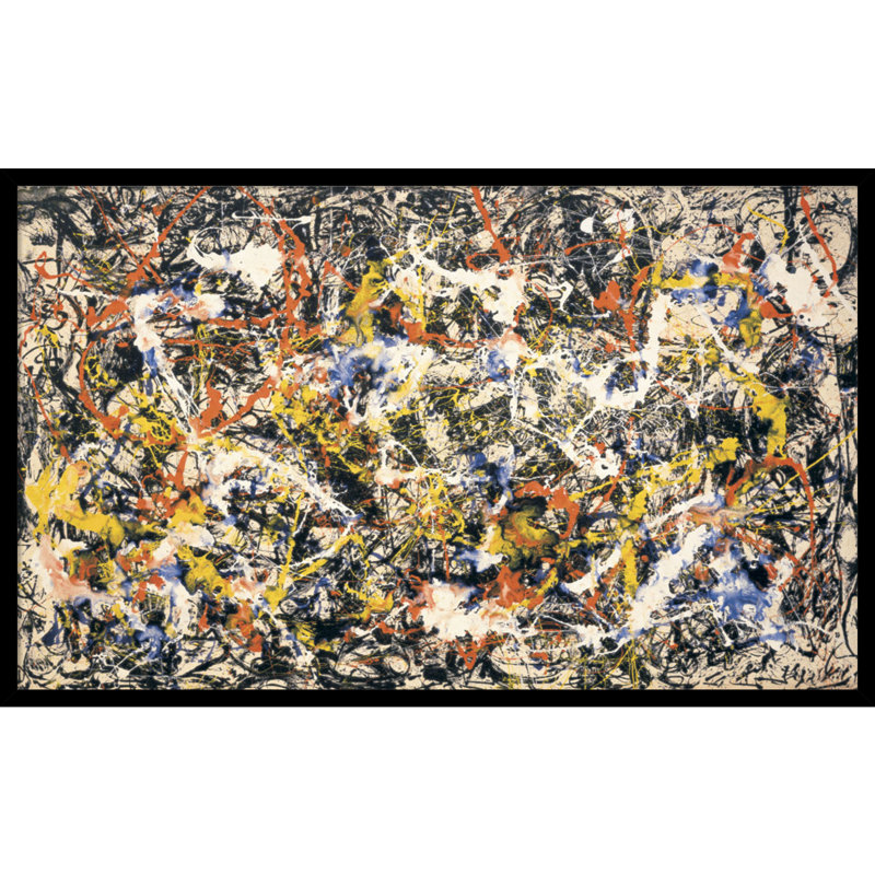 Vault W Artwork Convergence By Jackson Pollock Picture Frame
