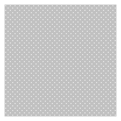 White Dots on Grey 3.36m x 3.36m Textured Matte Peel & Stick Mural East Urban Home