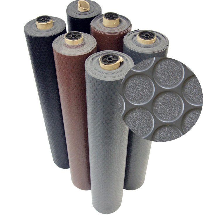 Rubber-Cal, Inc. 4ft x 40ft Garage Flooring Roll In Brown ...