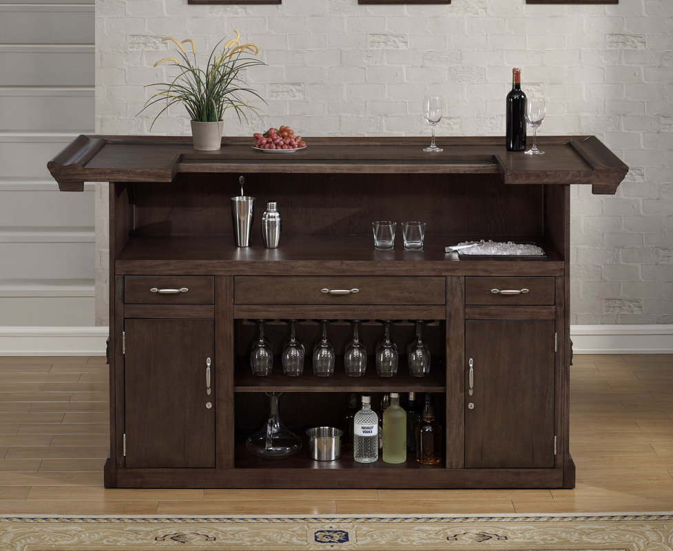 Darby Home Co Monmouth Bar with Wine Storage & Reviews Wayfair
