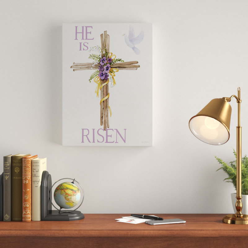 Charlton Home Easter Blessing Saying Iii With Cross Watercolor