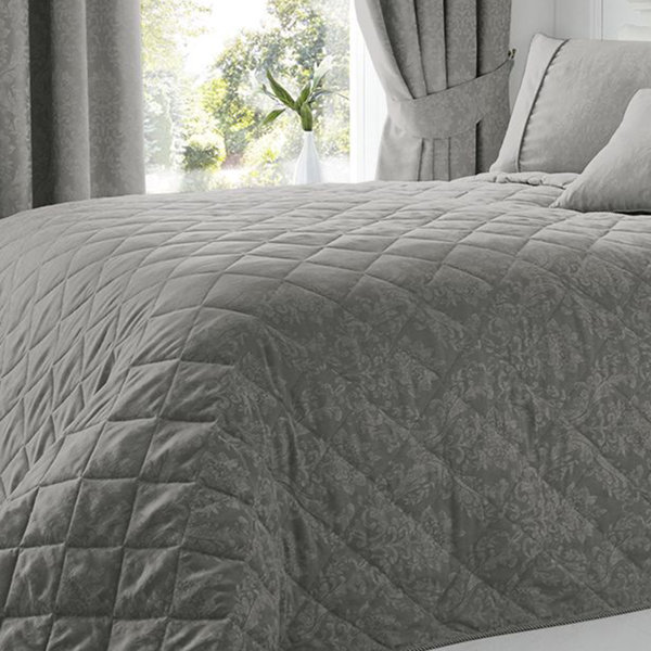 3 Piece CLEO Printed Fancy Jacqaurd Bedspread Set With Two Pillow Shams