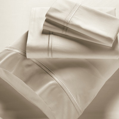 Premium Rayon from 400 Thread Count Bamboo Sateen Sheet Set PureCare Size: California King, Color: Ivory