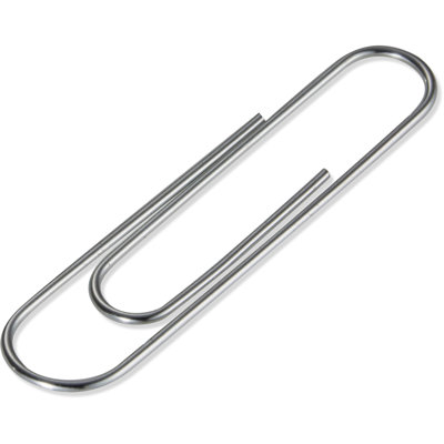 Gem Clips Giant Standard 045 Gauge Silver Officemate International Corp