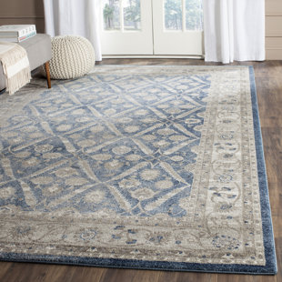 Blue Rugs You Ll Love Wayfair Sofia Loom Blue Beige Area Rug