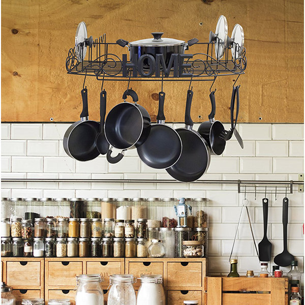 Decorative Wall Mounted Pot Rack Decorative Wall Mounted Pot Rack