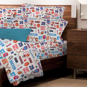 Mario Sports 3 Piece Microfiber Sheet Set